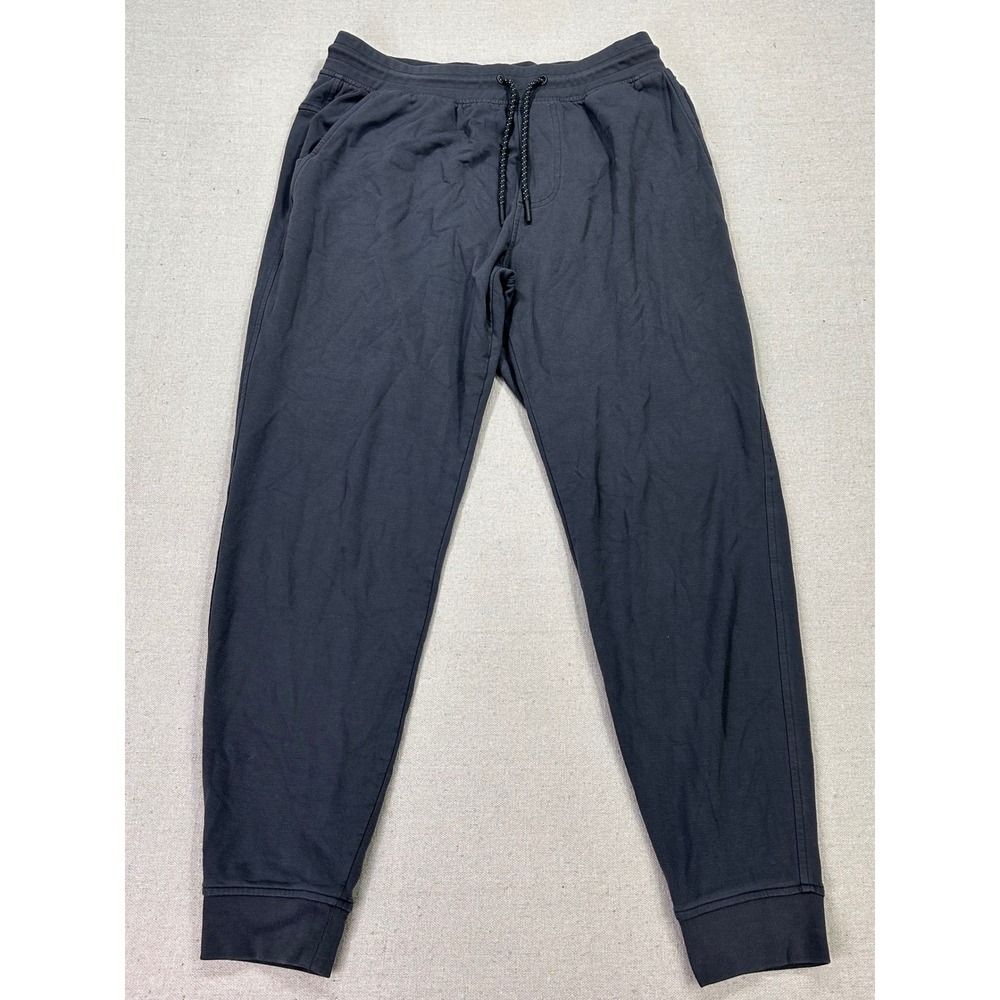 Free Fly Mens Medium Bamboo Fleece Jogger Pants Charcoal Gray Drawstring